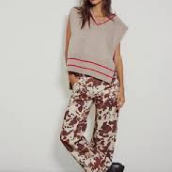 Free People All Star Stripe Poncho NWT * - Picture 5 of 8